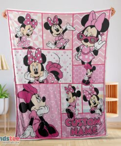 Premium Disney Minnie Mouse And Friends Minnie Mouse Moods Blanket Customize Blanket