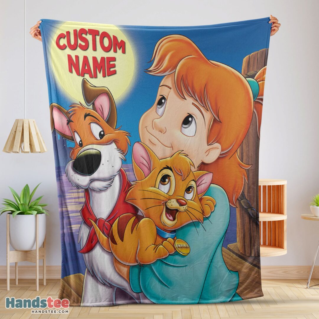 premium-disney-oliver-company-jenny-foxworth-oliver-dodger-blanket-fleece-customized-blanket-mk-01 Premium Disney Oliver & Company Jenny Foxworth Oliver Dodger Blanket Fleece Customized Blanket