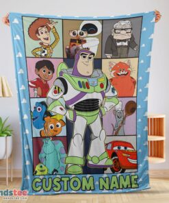 Premium Disney Pixar Toy Story Buzz Lightyear With Friends Blanket Fleece Customized Blanket