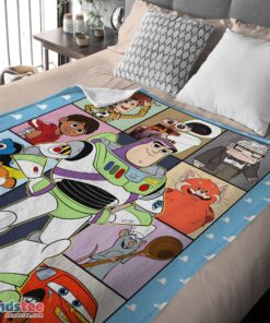 Premium Disney Pixar Toy Story Buzz Lightyear With Friends Blanket Fleece Customized Blanket - Image 4