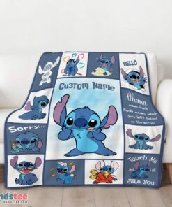 Premium Disney Playful Stitch Collage Blanket Fleece Customized Blanket - Image 3