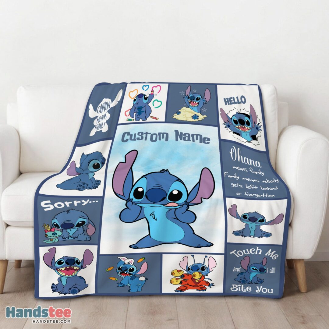 premium-disney-playful-stitch-collage-blanket-fleece-customized-blanket-mk-01 Premium Disney Playful Stitch Collage Blanket Fleece Customized Blanket - Image 3