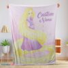Premium Disney Rapunzel Blanket Fleece Customized Blanket