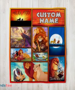 Premium Disney Simba Mufasa Timon Pumbaa The Lion King Collage Blanket Fleece Customized Blanket