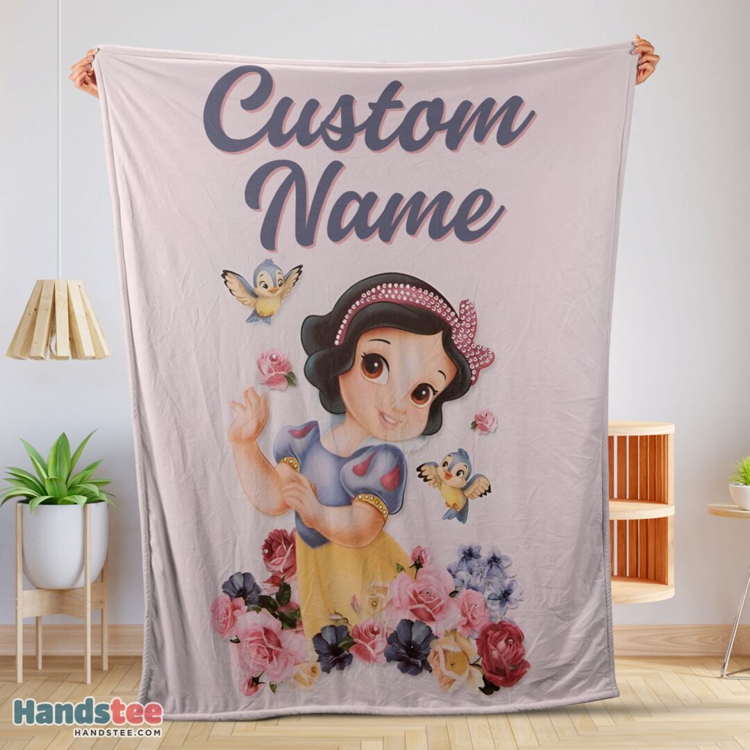 premium-disney-snow-white-princess-blanket-fleece-customized-blanket-mk-01 Premium Disney Snow White Princess Blanket Fleece Customized Blanket