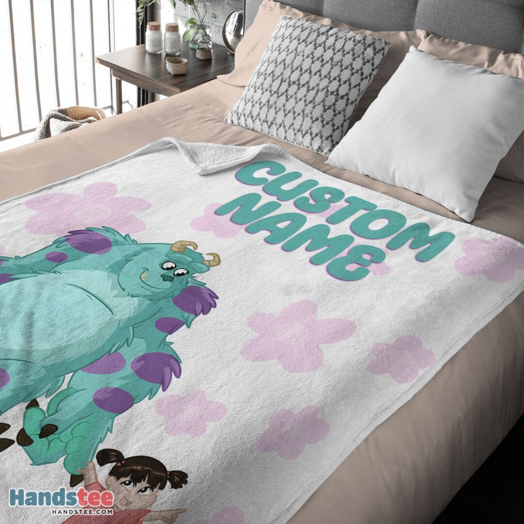 premium-disney-sulley-boo-monsters-inc-blanket-fleece-customized-blanket-mk-03 Premium Disney Sulley & Boo Monsters Inc Blanket Fleece Customized Blanket - Image 4
