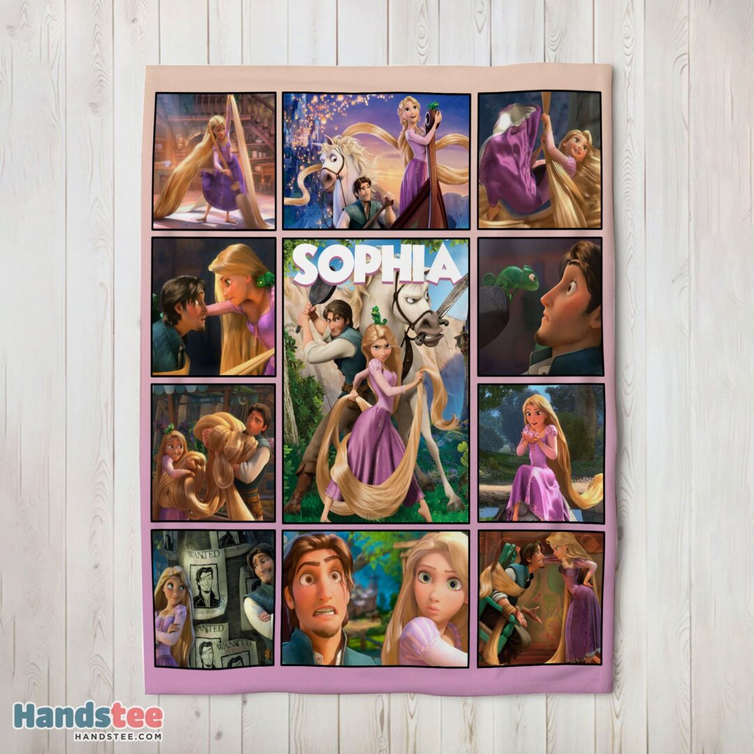premium-disney-tangled-collage-blanket-fleece-customized-blanket-mk-02-1 Premium Disney Tangled Collage Blanket Fleece Customized Blanket