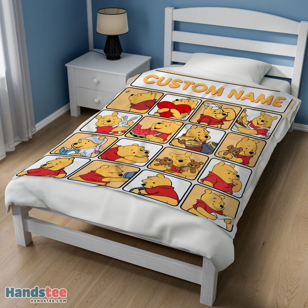 premium-disney-winnie-the-pooh-cute-pooh-customize-blanket-mk-01-2 Premium Disney Winnie The Pooh Cute Pooh Customize Blanket - Image 3