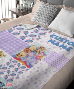 Premium Disney Winnie The Pooh Friends Collage Poster Blanket Fleece Customized Blanket - Image 4