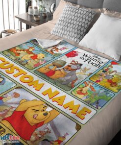 Premium Disney Winnie The Pooh With Friends Blanket Fleece Customized Blanket - Image 4