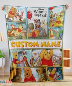 Premium Disney Winnie The Pooh With Friends Blanket Fleece Customized Blanket