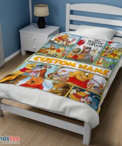 Premium Disney Winnie The Pooh With Friends Blanket Fleece Customized Blanket - Image 3