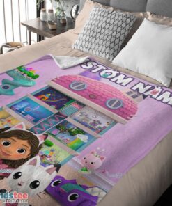 Premium Disney’s Gabby’s Dollhouse With Our Cute Girl Fleece Blanket Customize Blanket - Image 4