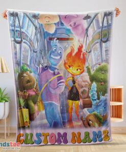 Premium Elemental Characters Ember Lumen Wade With Friends Blanket Fleece Customized Blanket