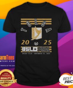 Alt Text: Premium FC Tulsa 2025 USL Championship Final T-Shirt featuring team colors and logo, perfect for fans and collectors.