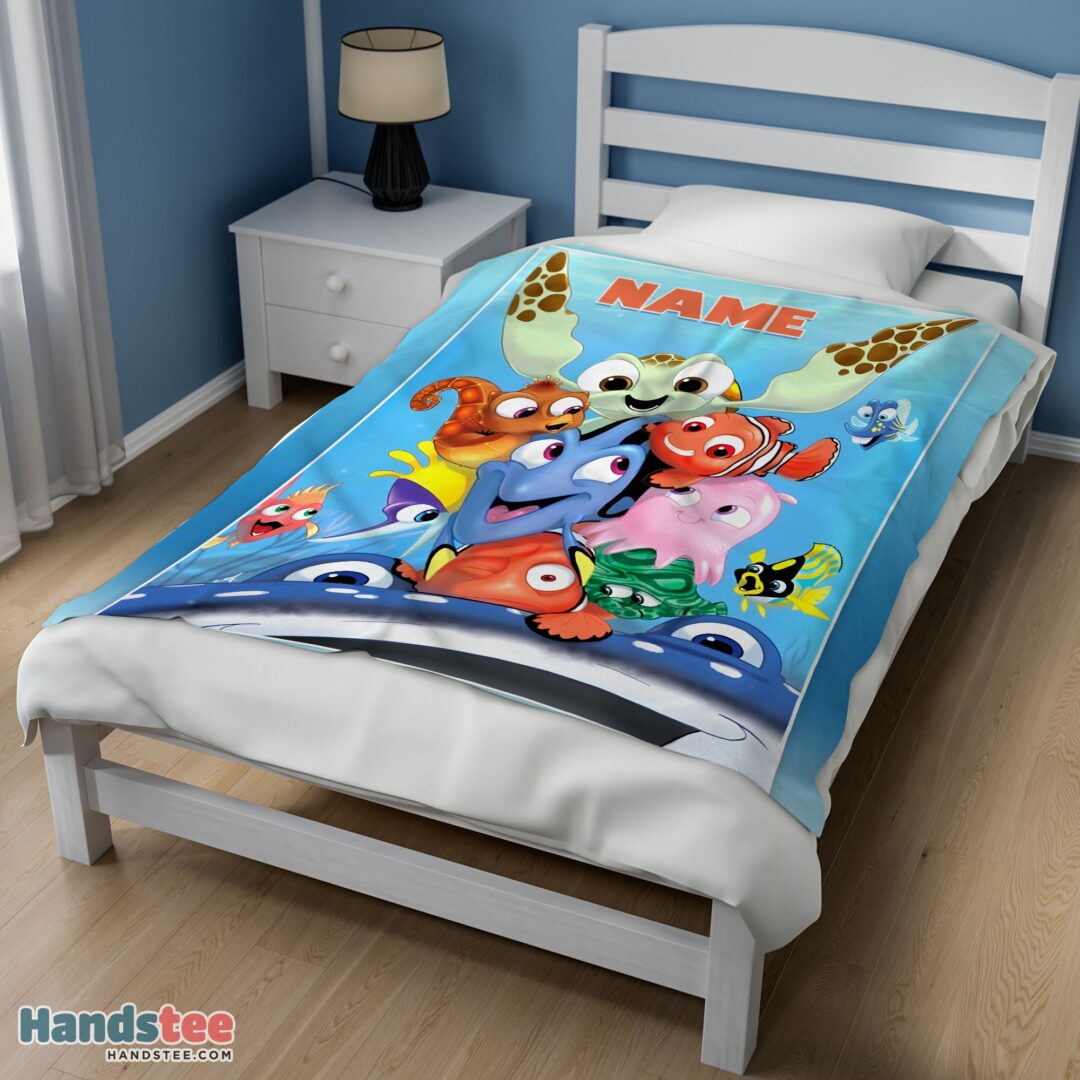 premium-finding-nemo-with-friends-blanket-fleece-customized-blanket-mk-02 Premium Finding Nemo With Friends Blanket Fleece Customized Blanket - Image 3