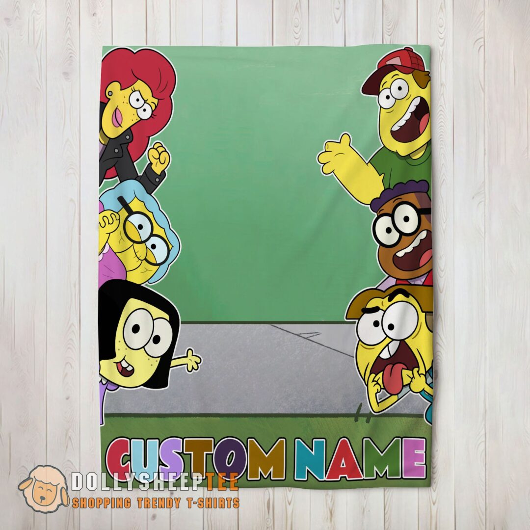 Premium Good Disney Big City Greens Peeking Family Blanket Fleece Customized Blanket-mk-01 (2)