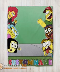 Premium Good Disney Big City Greens Peeking Family Blanket Fleece Customized Blanket
