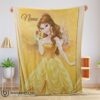 Premium Happy Disney Belle Princess Blanket Fleece Customized Blanket