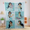 Premium Hot Cute Disney Cartoon Aladdin Jasmine Princess Blanket Fleece Customized Blanket