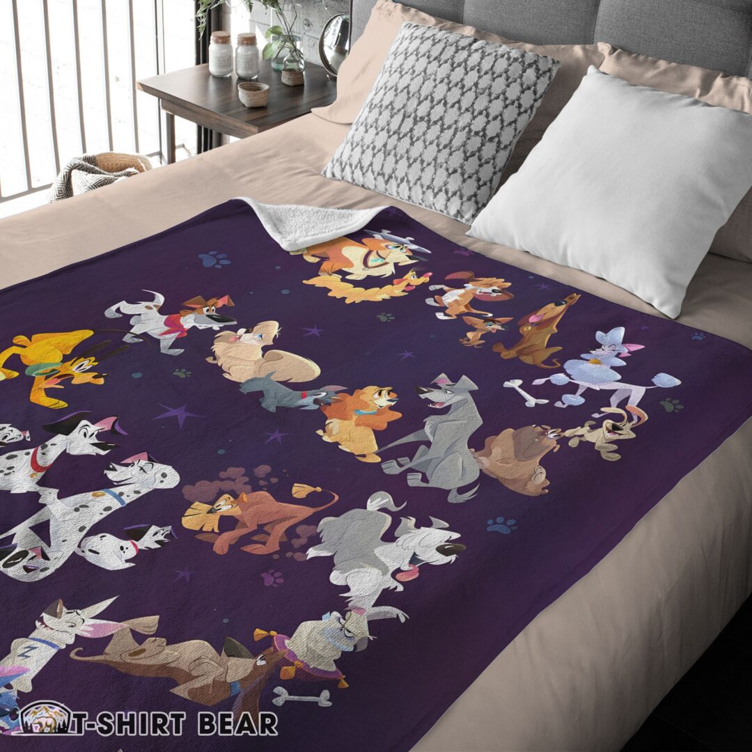 Premium Hot Cute Disney Cartoon All Disney Dog Blanket Fleece Customized Blanket-mk-01 (3)