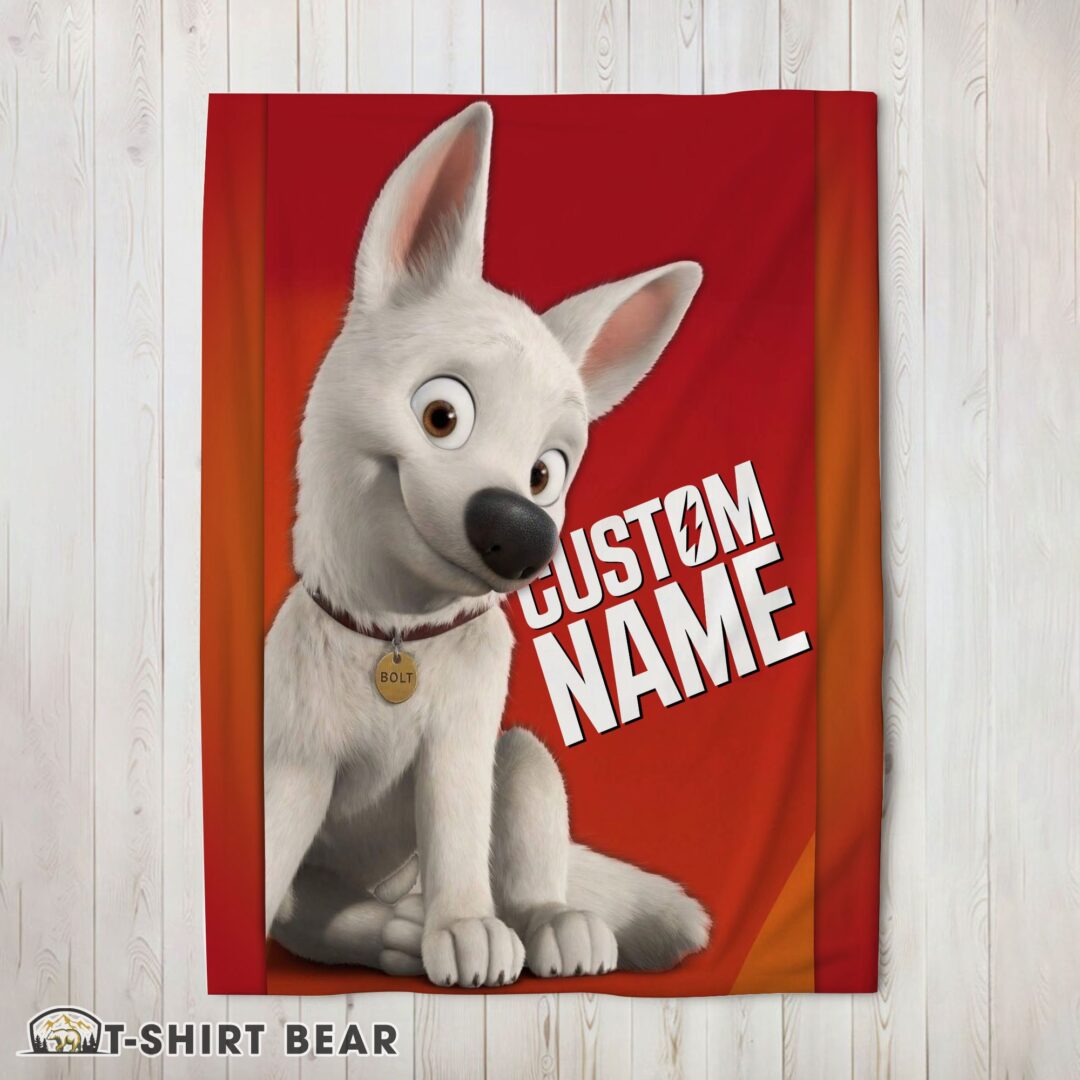 Premium Hot Cute Disney Cartoon Bolt Blanket Fleece Customized Blanket