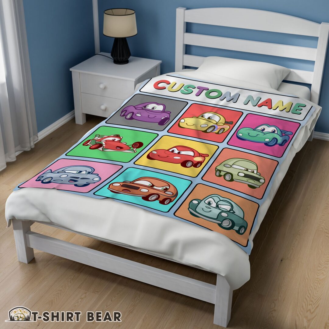 Premium Hot Cute Disney Cartoon Cars With All Friends Blanket Fleece Customized Blanket-mk-01 (2)