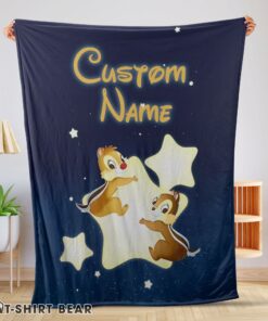 Premium Hot Cute Disney Cartoon Chip And Dale Cute Blanket Fleece Customized Blanket