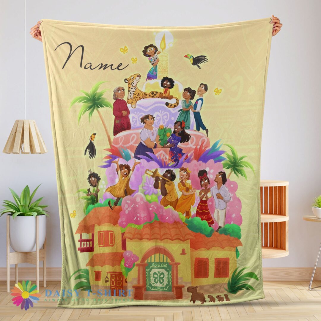 Premium Hot Cute Disney Cartoon Encanto Movie Blanket Customize Blanket