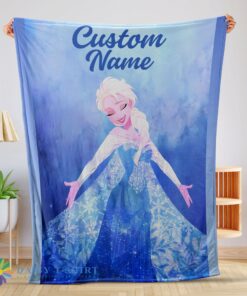 Premium Hot Cute Disney Frozen Magic Elsa Blanket Fleece Customized Blanket