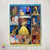 Premium Hot Disney Beauty And The Beast Mystery To Love Collage Blanket Fleece Customized Blanket