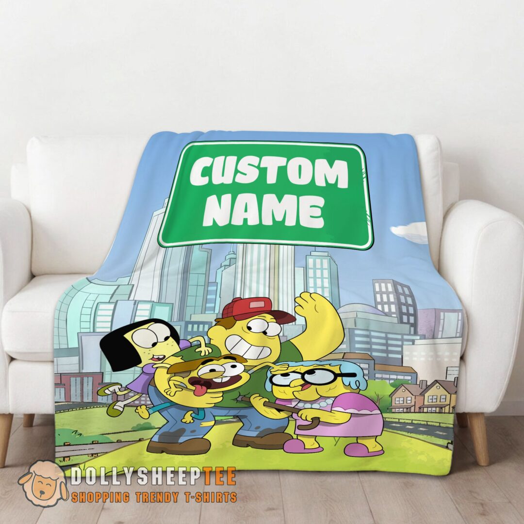 Premium Hot Disney Big City Greens Family Cartoon Blanket Fleece Customized Blanket-mk-01 (1)