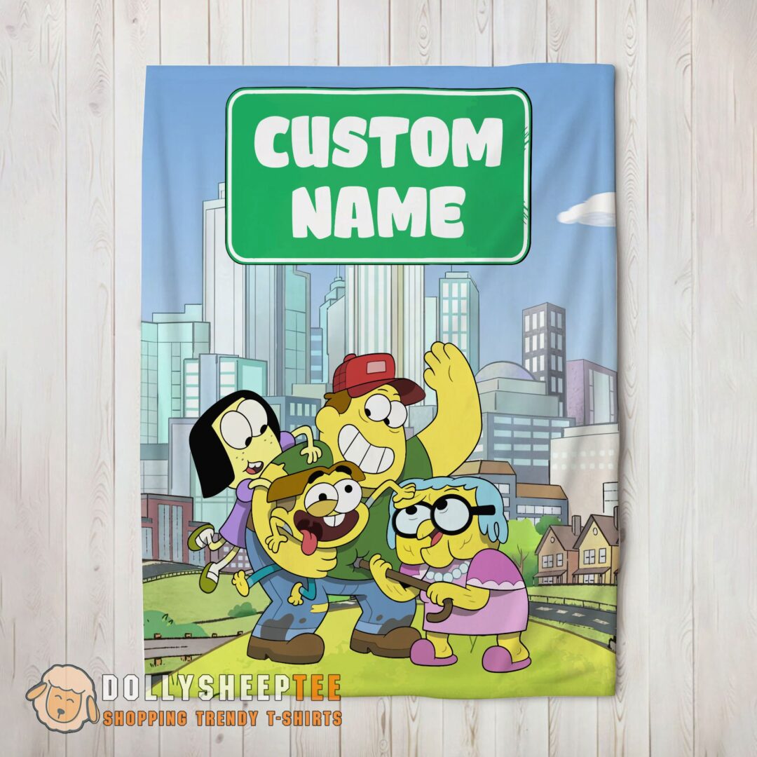 Premium Hot Disney Big City Greens Family Cartoon Blanket Fleece Customized Blanket-mk-01 (2)