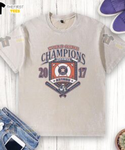 Premium Houston Astros White Cooperstown World Series Champions Arch T-Shirt - Image 6