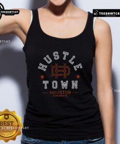 Premium Houston Dynamo FC Hustle Town tank top featuring vibrant team colors and logo, perfect for fans and workouts.