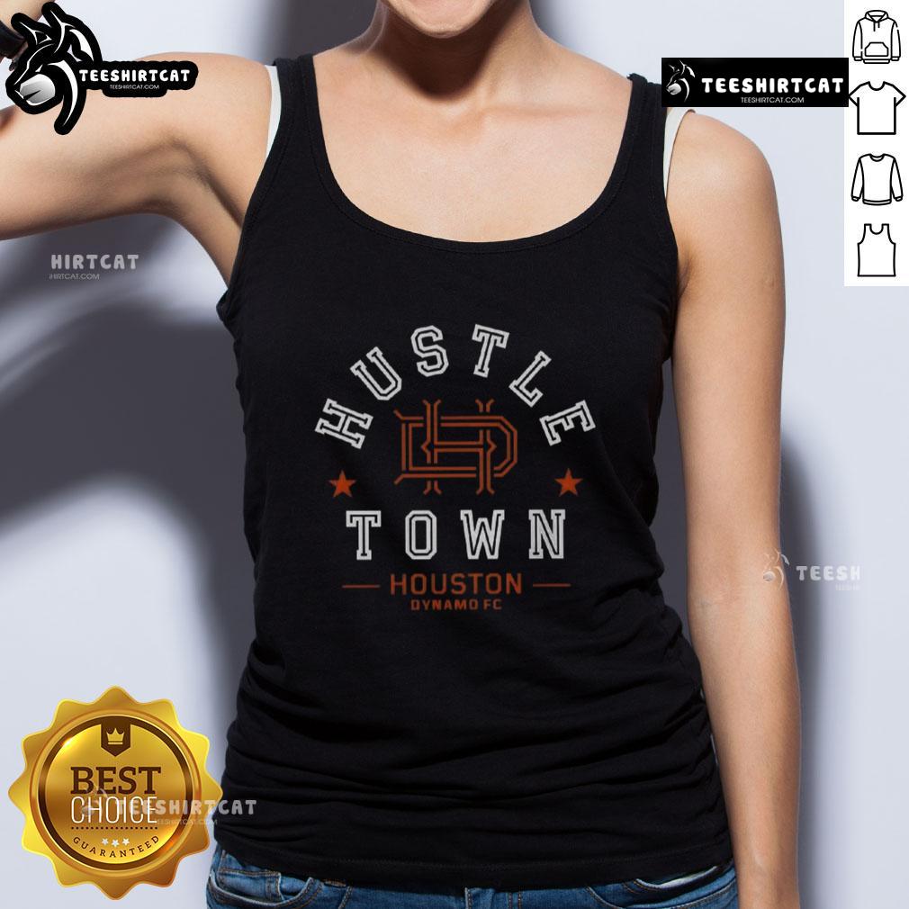premium-houston-dynamo-fc-hustle-town-tank-top Premium Houston Dynamo FC Hustle Town tank top featuring vibrant team colors and logo, perfect for fans and workouts.