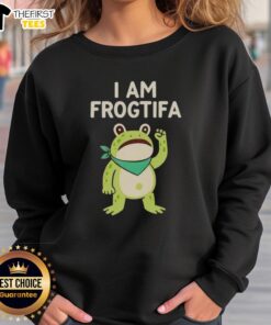 Premium I Am Frog Tifa sweatshirt featuring a playful frog design, perfect for cozy casual wear in Portland.