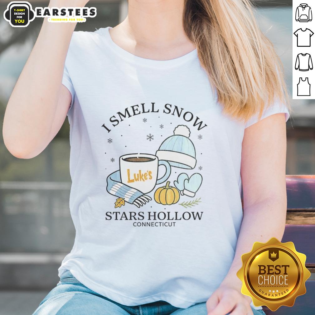 premium-i-smell-snow-stars-hollow-connecticut-christmas-ladies-tee Premium I Smell Snow Stars Hollow Connecticut Christmas Ladies Tee featuring festive winter design and cozy fit.