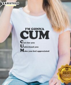 Premium I'm Gonna Cum 2025 Ladies Tee featuring a stylish design and comfortable fit for casual wear.