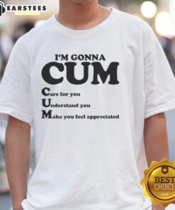 Alt Text: Premium I'M Gonna Cum 2025 T-Shirt featuring bold graphic print, perfect for humorous casual wear.