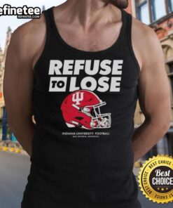 Premium Indiana Hoosiers Football Refuse to Lose Helmet Tank Top showcasing team spirit and athletic style.