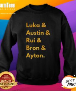 Premium Los Angeles Lakers 2025 Line-Up Name Sweatshirt featuring team colors and player names, perfect for fans.