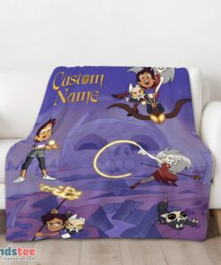 Premium Luz Noceda With King And Eda Clawthorne The Owl House Blanket Fleece Customized Blanket - Image 3