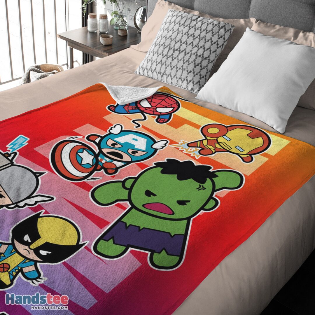 premium-marvel-superhero-avengers-skull-friends-birthday-cute-blanket-fleece-customized-blanket-mk-03 Premium Marvel SuperHero Avengers Skull Friends Birthday Cute Blanket Fleece Customized Blanket - Image 4