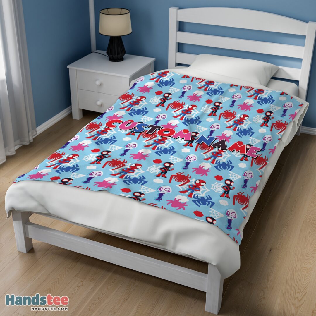 premium-marvel-superhero-spidey-and-his-amazing-friends-birthday-cute-blanket-fleece-customized-bla Premium Marvel Superhero Spidey And His Amazing Friends Birthday Cute Blanket Fleece Customized Blanket - Image 3