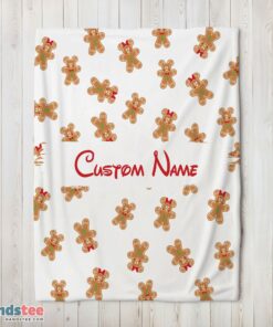 Premium Mickey Mouse Gingerbread Delight Blanket Fleece Customized Blanket