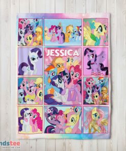 Premium My Little Pony Characters Friendship Is Magic Collage Blanket Fleece Customized Blanket