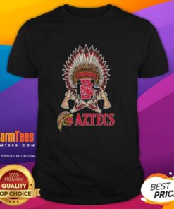 Premium Native American X San Diego State Aztecs graphic T-shirt featuring bold designs and vibrant colors.