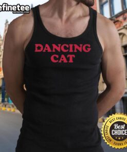 Premium NCT Wish Dancing Cat Tank Top featuring a playful cat design, perfect for casual wear and NCT fans.