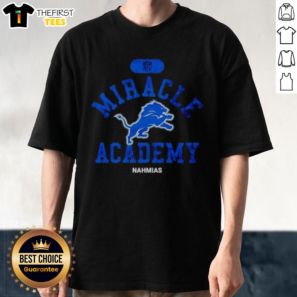 premium-nfl-detroit-lions-miracle-academy-nahmias-t-shirt-1 Premium NFL Detroit Lions Miracle Academy Nahmias T-Shirt featuring vibrant team colors and logo for fans.